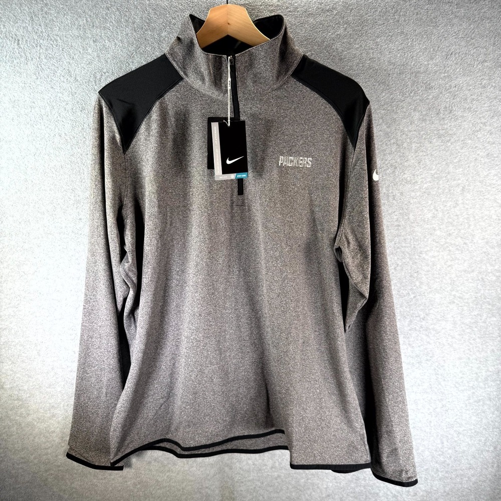 Nike Lucky Azalea Golf Birdie 2.0 Womens Top 2XL Gray 1/2-Zip Mock Neck Pullover